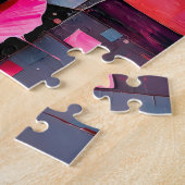 Puzzle Pivoine délicate dans un style abstrait moderne (Côté)