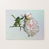 Puzzle Pivoine rose pâle et bouton (Horizontal)