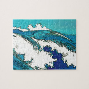 Puzzle PixDezines konen uehara vagues océaniques, 上原