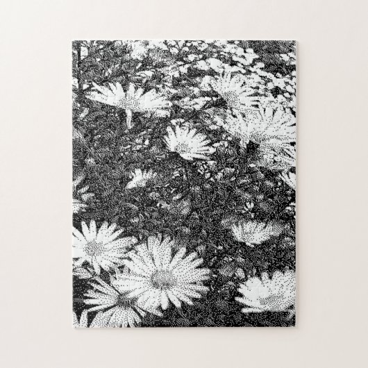 Puzzle pixel noir et blanc (Vertical)