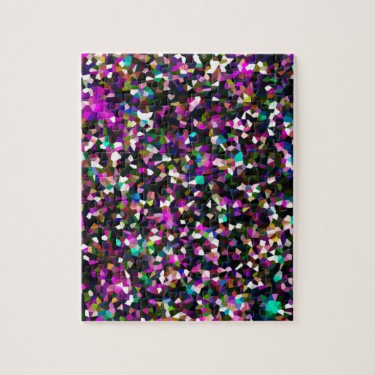 Puzzle Pixels en cristal de ton de bijoux (Vertical)