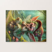 Puzzle Pixie super mignonne et heureuse (Horizontal)