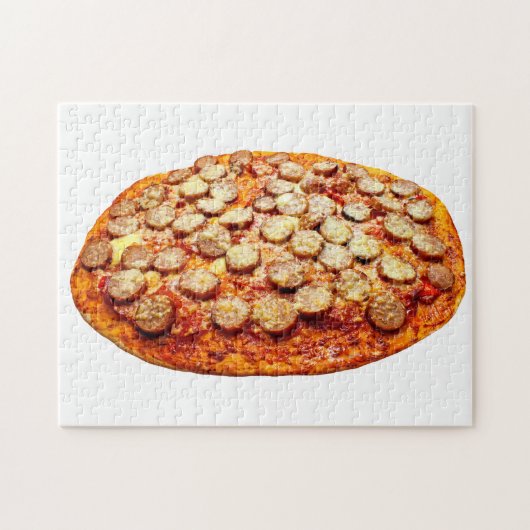 Puzzle Pizza au Pepperoni et à la saucisse (Horizontal)