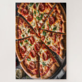 Puzzle Pizza au pepperoni et fromage (Vertical)