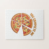 Puzzle Pizza Cadeau Valentine Vous Me Complétez (Horizontal)
