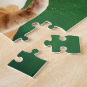 Puzzle Pizza de chat dans l'espace Nebula Green Galaxy (Côté)