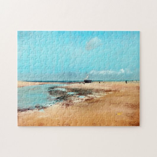 Puzzle Plage à Low Tide (Bouche de la rivière), Edgar Deg (Horizontal)