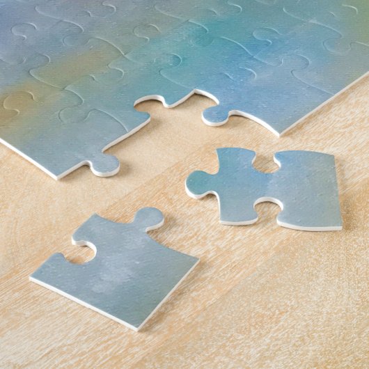 Puzzle Plage Abstraite Océan Nuages (Côté)