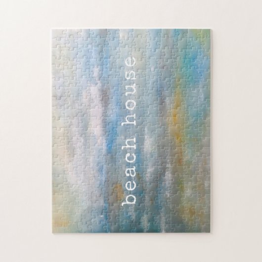 Puzzle Plage Abstraite Océan Nuages (Vertical)