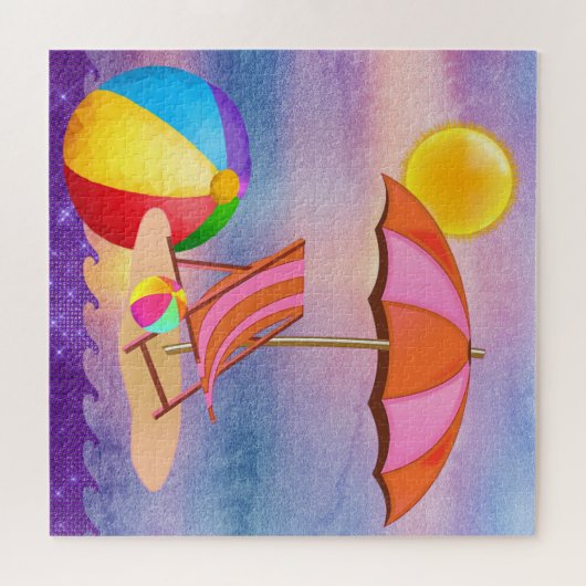 Puzzle Plage animée (Horizontal)