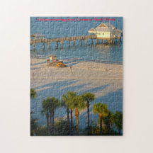 Plage aux eaux cristallines de Floride. Vœux de No