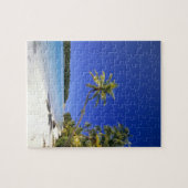 Puzzle Plage bordée de palmiers Îles Cook (Horizontal)