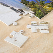 Puzzle Plage bordée de palmiers Îles Cook (Côté)