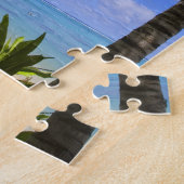 Puzzle Plage bordée de palmiers Îles Cook 2 (Côté)