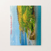 Puzzle Plage côtière Guam.Salutations de Noël (Vertical)