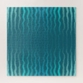Puzzle Plage côtière Salé Turquoise Wave Résumé Design (Horizontal)