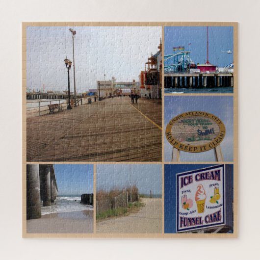 Puzzle Plage d'Atlantic City (Vertical)