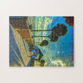 Puzzle Plage de Clearwater Floride. Vœux de Noël (Horizontal)