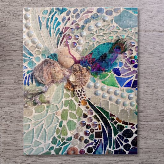 Puzzle Plage de coquillages Motif Mosaïque