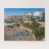 Puzzle Plage de Del Malpas, Benidorm, Costa Blanca, Espag (Horizontal)