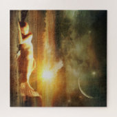 Puzzle Plage de la lune de sirène et océan (Horizontal)