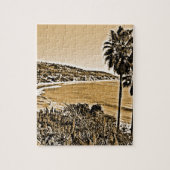 Puzzle plage de laguna vintage (Vertical)