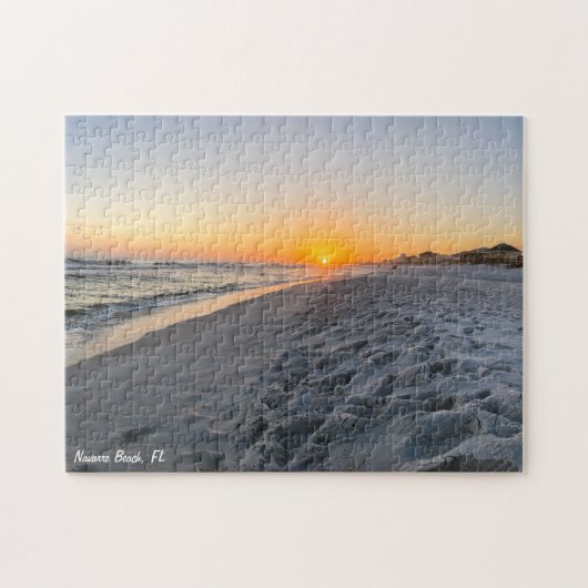 Puzzle Plage de Navarre Floride coucher de soleil (Horizontal)