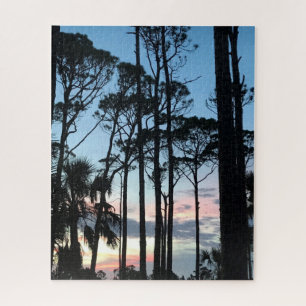 Puzzle Plage de Pines Pink Blue Sunset Floride