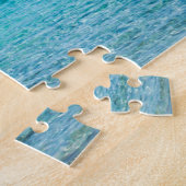 Puzzle Plage de sable blanc eau turquoise (Côté)