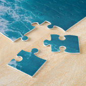 Puzzle Plage de sable des vagues de l'océan bleu (Côté)
