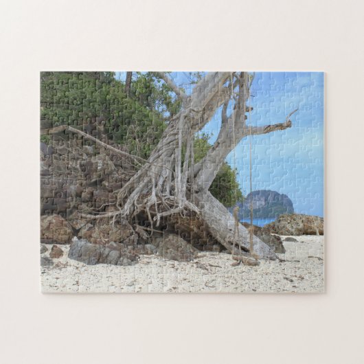 Puzzle Plage de sable tropical (Horizontal)