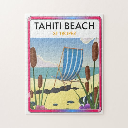 Puzzle Plage de Tahiti st tropez (Vertical)