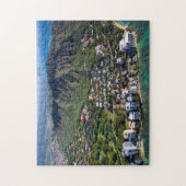 Puzzle Plage de Waikiki Hawaii Honolulu. (Vertical)