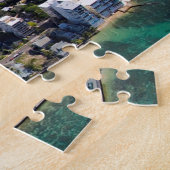 Puzzle Plage de Waikiki Hawaii Honolulu.  (Côté)