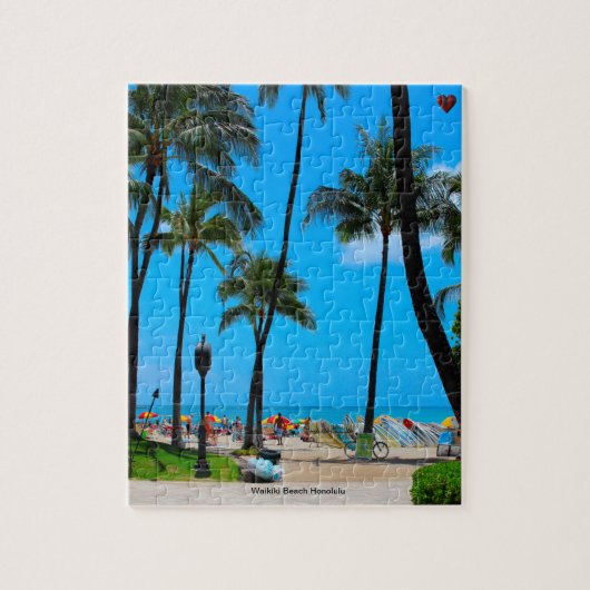 Puzzle Plage de Waikiki Honolulu (Vertical)