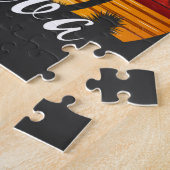 Puzzle Plage d'été vintage Aruba Palm Trees (Côté)