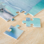 Puzzle Plage Dolphins Aquarelle Art (Côté)