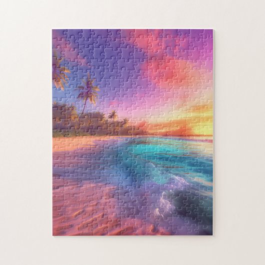 Puzzle Plage Dreamy colorée (Vertical)