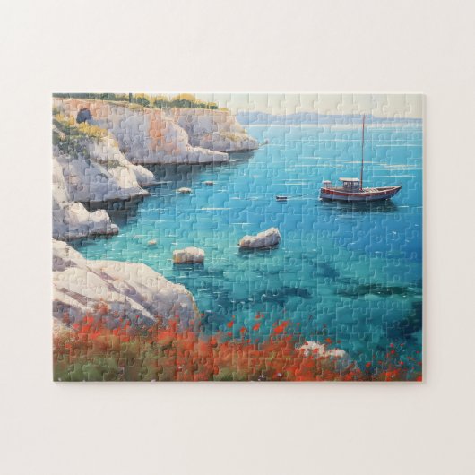 Puzzle Plage en Grèce (Horizontal)