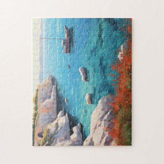 Puzzle Plage en Grèce (Vertical)