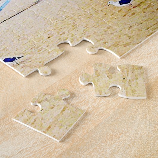 Puzzle Plage Est Heureux Lieu Script Lifeguard Booth Phot (Côté)