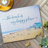Puzzle Plage Est Heureux Lieu Script Lifeguard Booth Phot