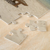 Puzzle Plage, palmiers et transats (Côté)