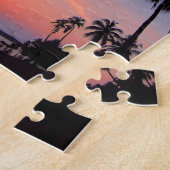 Puzzle Plage Palmiers tropicaux Vacances Voyage (Côté)