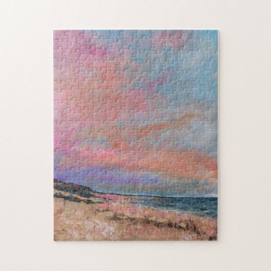 Puzzle Plage Paysage Beaux Art Plage peinture (Vertical)