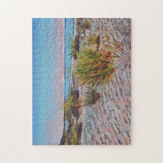 Puzzle Plage Peinture Floride Sable rose (Vertical)