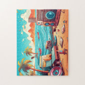 Puzzle Plage Retro (Vertical)