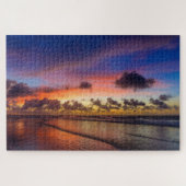 Puzzle Plage Sunset Blue Cloudy Sky (Horizontal)