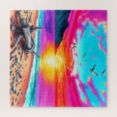 Puzzle Plage Surreal Sunset (Horizontal)