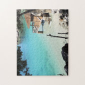 Puzzle Plage tropicale aux Bahamas. (Vertical)